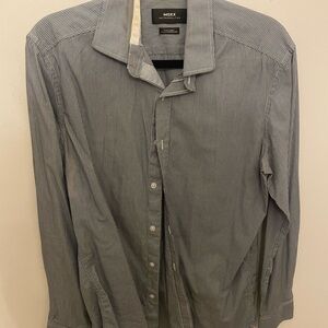 Mexx Navy and White Pinstripe Shirt